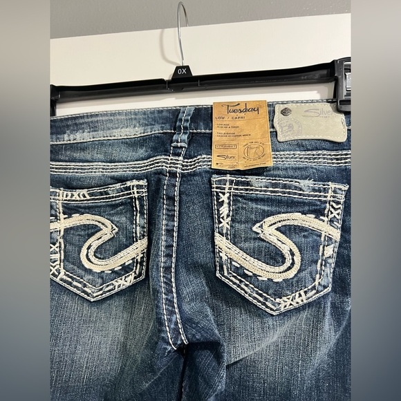 NEW NWT Tuesday Capri silver Jeans 29 - Picture 7 of 10